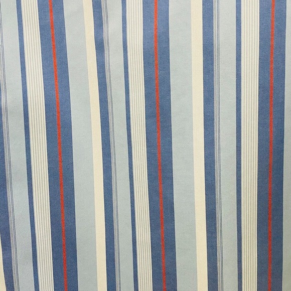 Mens XLT‎ Eddie Bauer Shirt Blue Stripe Long Sleeve Wrinkle Resistant Cotton - Picture 4 of 5